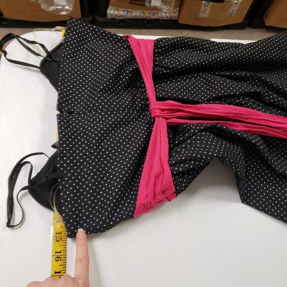 Vintage Maurices Womens Babydoll Polka Dot Mini Dress Size 7 Pinup Y2K Fairy - Picture 5 of 8